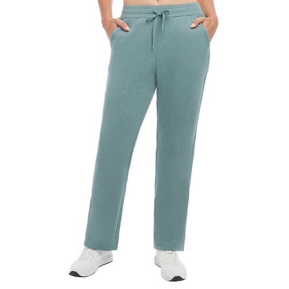 NEW Danskin Straight Leg Fleece Pant | Sage - Picture 2 of 5
